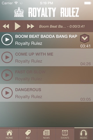 Royalty Rulez Music screenshot 2