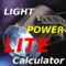 This is the Light Power Calculator Lite version that calculates your total power output (in amps or volts) for an array of lights used in the professional world of entertainment on TV, on stage or in clubs