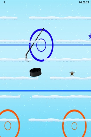 The hockey puck luck - dropping down to the net for goal - Free Edition screenshot 2