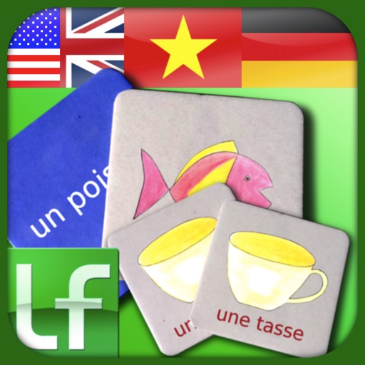 Learn Friends' Card Matching Game – Vietnamese, German and English