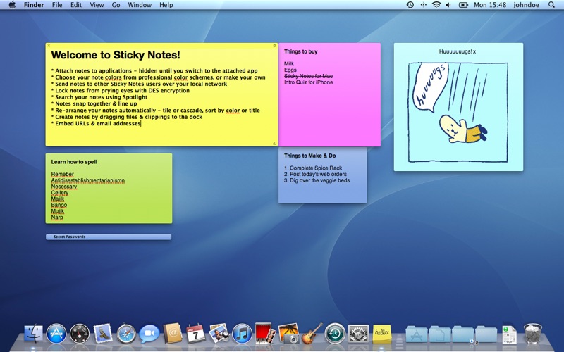 mac post it notes desktop