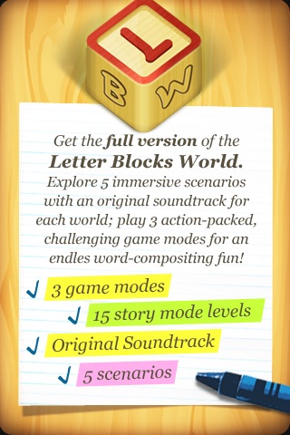 Letter Blocks 3D Lite - Word Game - Learn & Improve your Vocabulary in 5 Languages screenshot 4