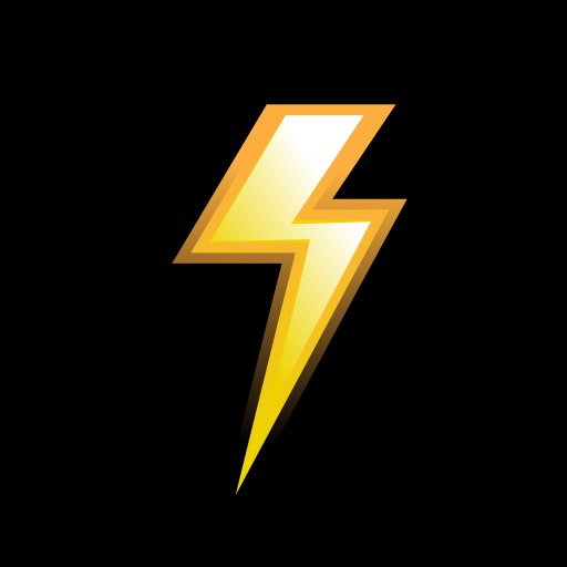 Lightning distance icon