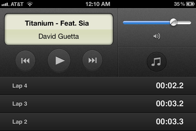 Sidewatch: A Beautiful Stopwatch and Timer with iPod Controls screenshot-3