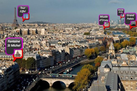 Toit de Paris - Vue touristique en réalité augmentée de Paris screenshot 3
