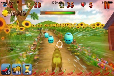 Turbo Rhino Obstacle Race Free 3D Animal Race Game screenshot 2