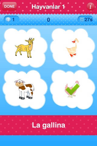 iPlay Spanish: Kids Discover the World - children learn to speak a language through play activities: fun quizzes, flash card games, vocabulary letter spelling blocks and alphabet puzzles screenshot 3