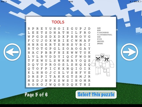 Mine Search - Word Searches for Minecraft screenshot 2