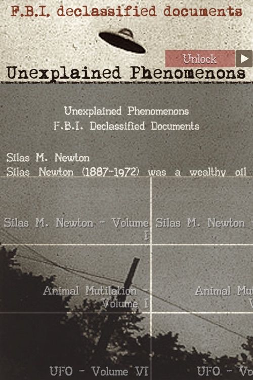 Unexplained Phenomenons - FBI Declassified Documents LITE