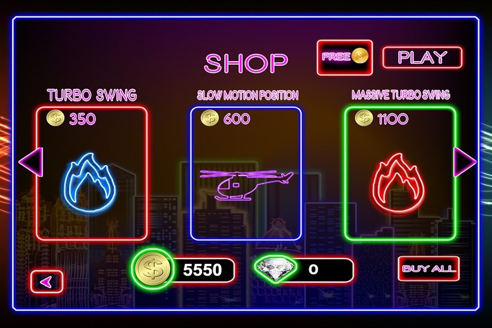 Neon City Swing-ing: Super-fly Glow-ing Rag-Doll with a Rope screenshot 2