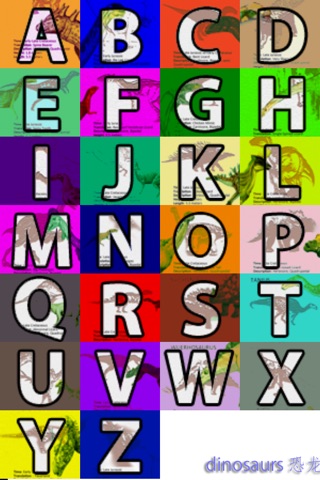 26 Card Series - Alphabet - Dinosaurs screenshot 2