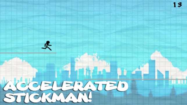 Accelerated Stickman Line Run Free