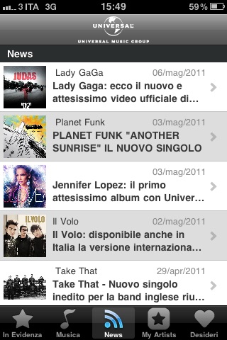 Universal Music Italia screenshot 4