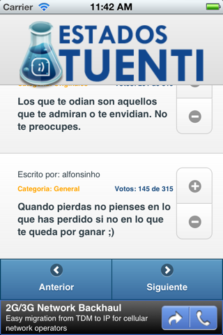 Estados Tuenti screenshot 3