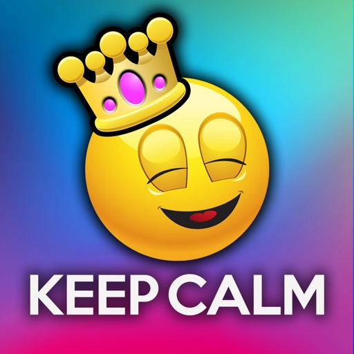 Emoji Keep Calm Funny Poster Creator icon