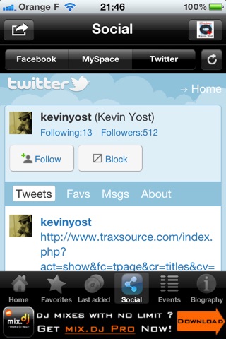 Kevin Yost by mix.dj screenshot 4