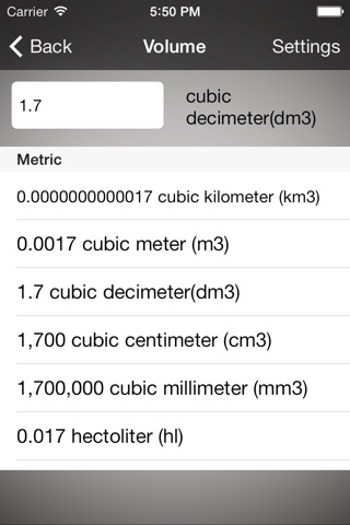 Practical Unit Converter screenshot 2