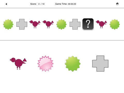 A 2nd Grade Pattern Recognition Game - for iPad screenshot 2