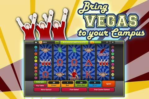 Campus Slots - FREE Casino Jackpot College Party Slot Machines screenshot 4