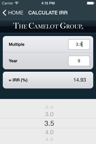 The Camelot Group IRR screenshot 2