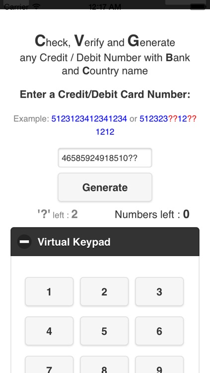 Credit Card Revealer screenshot-3