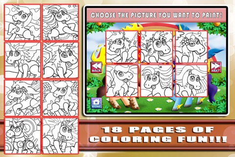My Pony Coloring Book for Girls FREE - Paint Magic Pretty Little Ponies screenshot 3