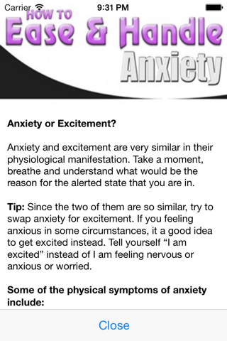 Anxiety 911 screenshot 2