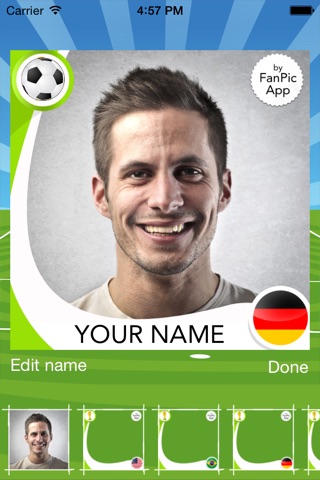FanPic App - Photo Frames For Soccer Fans in Switzerland screenshot 4