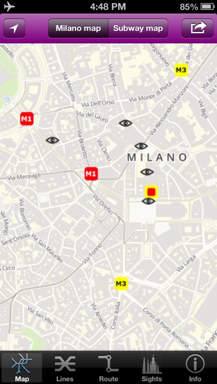 Milan Subway Guide with Offline map