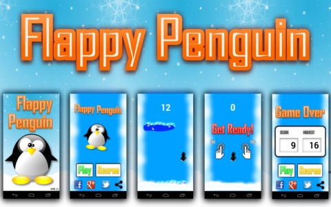 Flappy Penguin - Sharks! screenshot 2