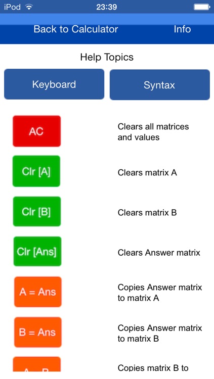 Matrices Calc. screenshot-3