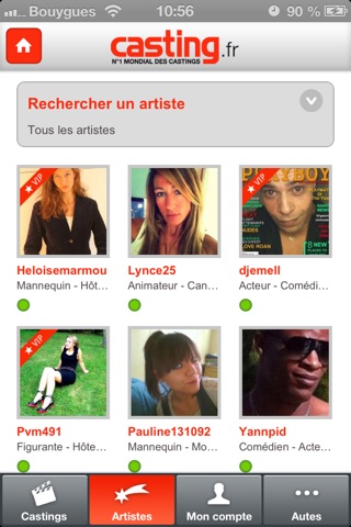 Casting.fr screenshot 4