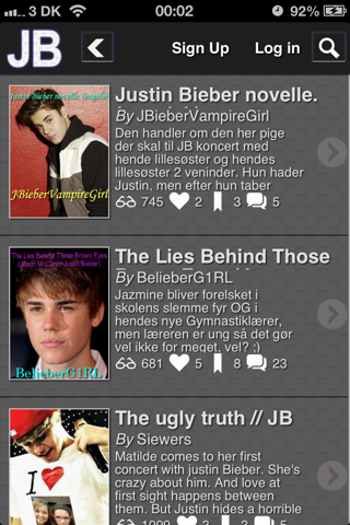 JB Fanfiction screenshot 2