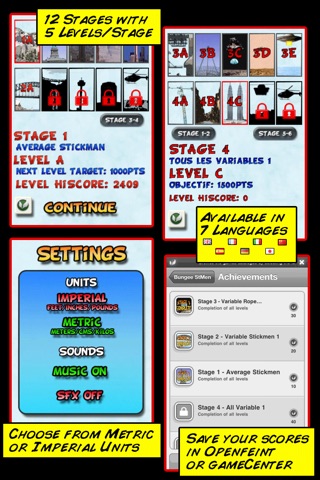 Bungee Stickmen+ screenshot 4