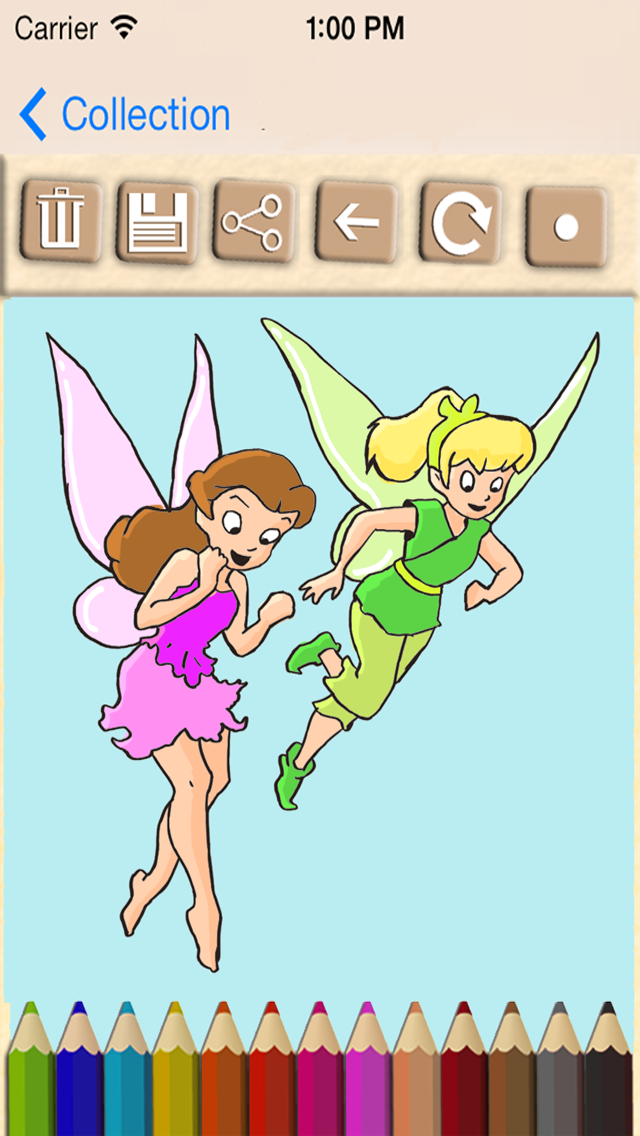カラー妖精 女の子のための面白い妖精ゲーム 男の子と女の子のためのゲームを学ぶ 指で塗る Iphoneアプリ Applion