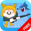 Water Cat vs Hungry Shark FREE - Fun Underwater Game for Boys and Girls