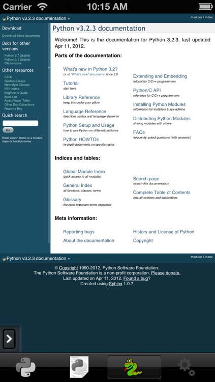 Python 3.2 for iOS screenshot-3