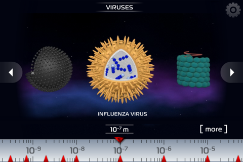 Science - Microcosm 3D Free : Bacteria, viruses, atoms, molecules and particles screenshot 3