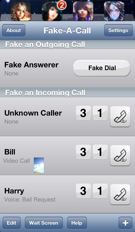 Fake-A-Call Free ™ screenshot-3