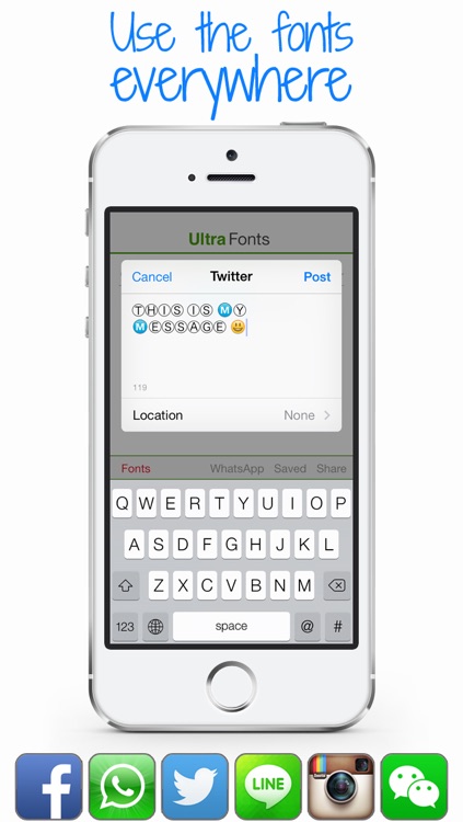 Ultra Fonts - Custom messages for chat apps