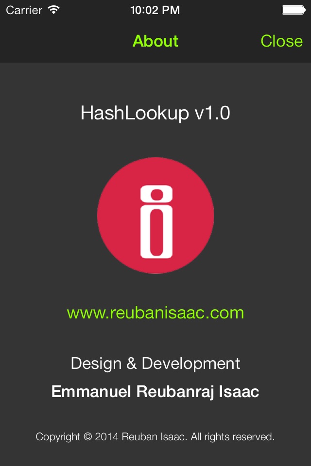 HashLookup screenshot 4