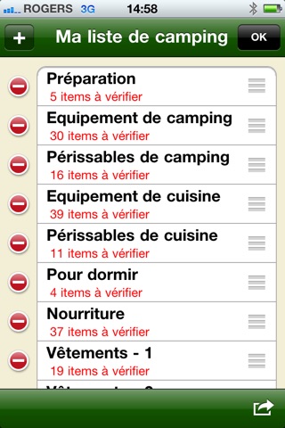 Listes de camping screenshot 4