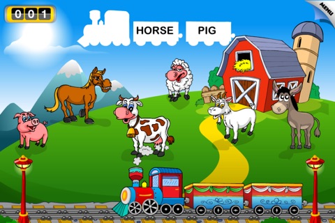 Animal Train - First Word by 22learn screenshot 3