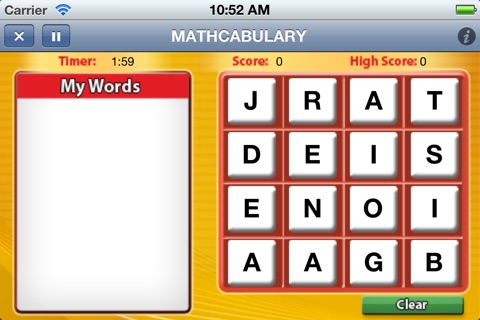 Kendall Hunt Mathcabulary screenshot 2