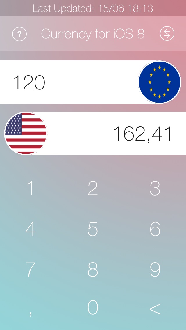 通貨のコンバーター iOS 8 | 日本人のスクリーンショット2 通貨のコンバーター iOS 8 | 日本人のスクリーンショット2