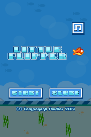 Скриншот из Little Flipper Fall- The Adventure of a Tiny, Flappy, Flying, Bird Fish with Splashy Birds Wings