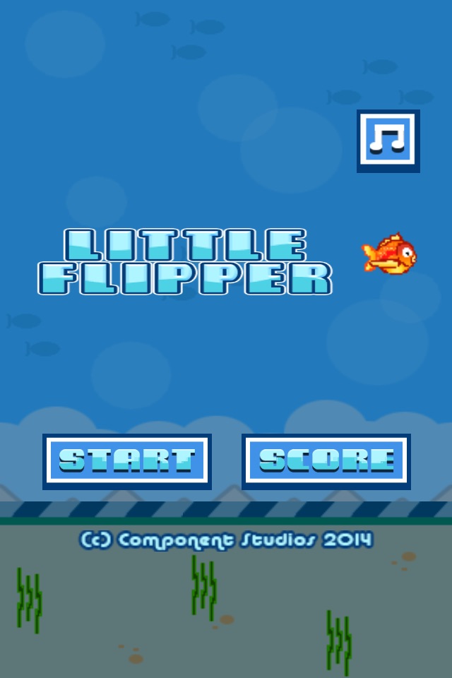 Little Flipper Fall- The Adventure of a Tiny, Flappy, Flying, Bird Fish with Splashy Birds Wings screenshot 4