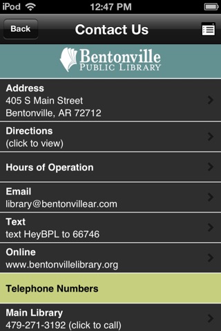 Bentonville Library Mobile screenshot 4