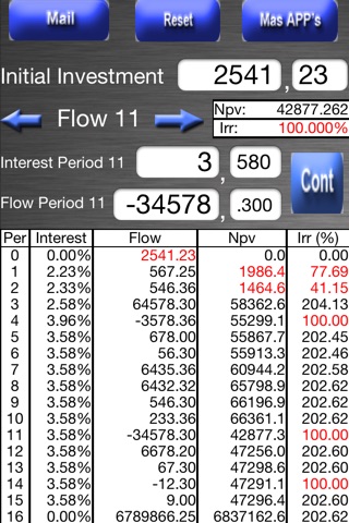 NPV & IRR Calculator screenshot 4