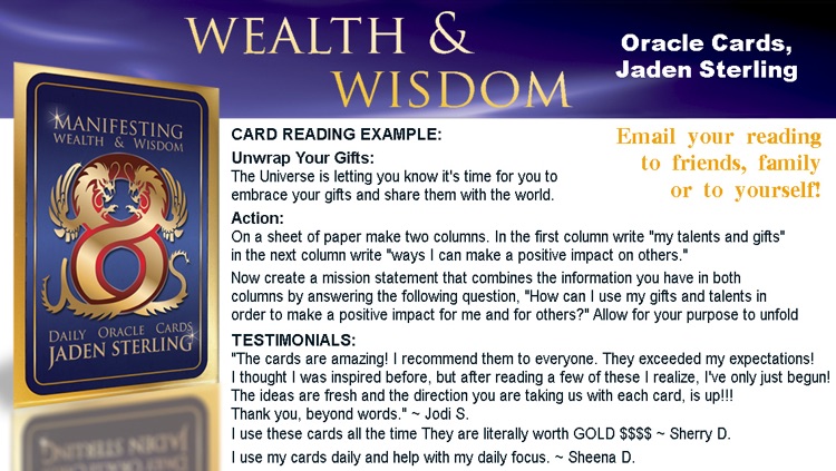 Wealth & Wisdom Oracle Cards